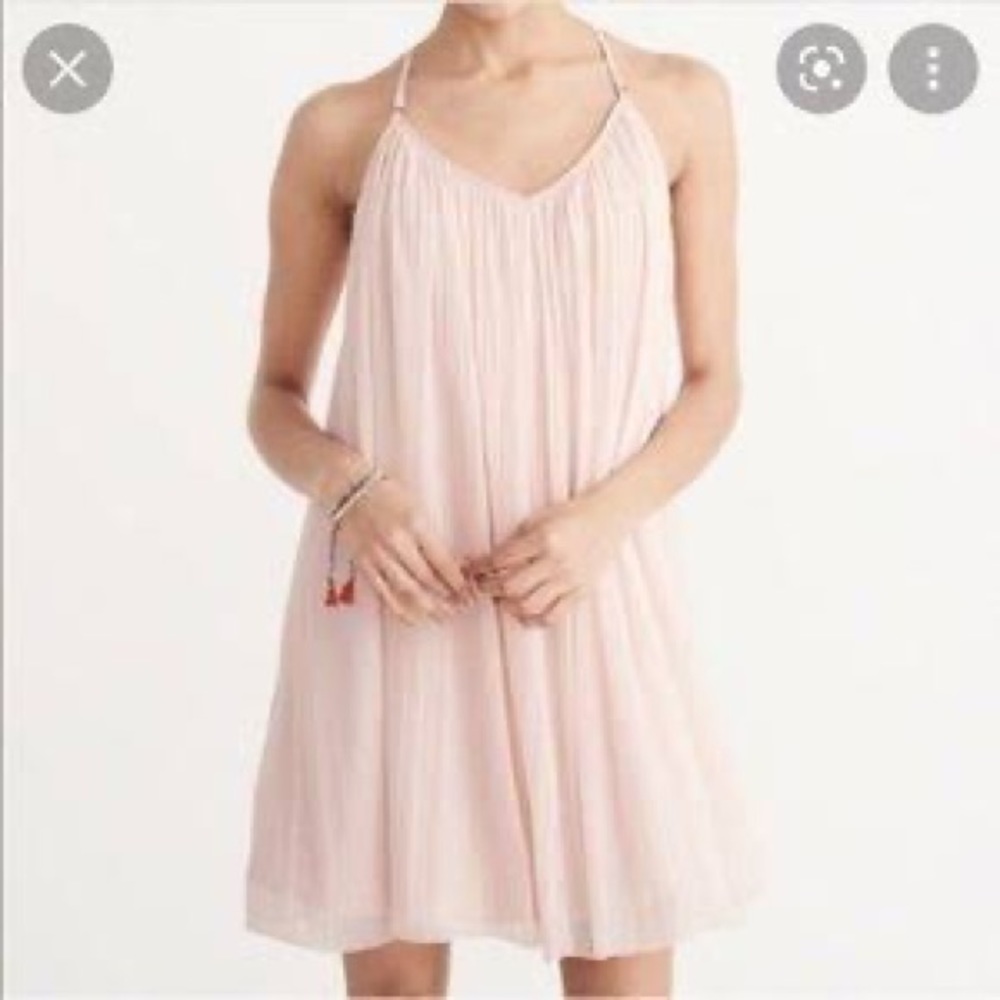 Abercrombie & Fitch Blush Pink Backless Spaghetti-Strap Dress